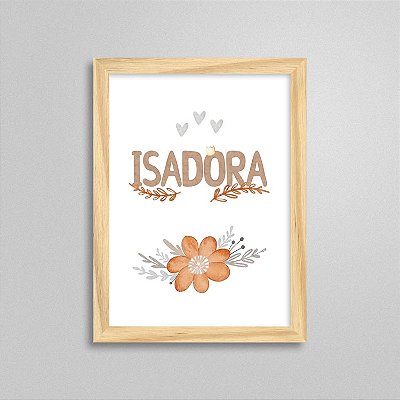 Quadro nome Isadora