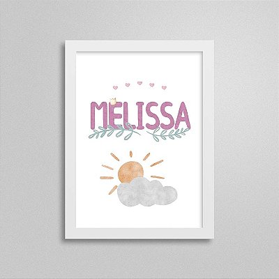 Quadro nome Melissa