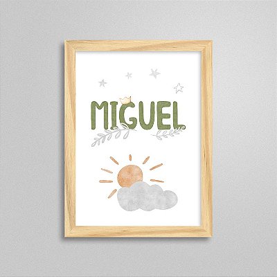 Quadro nome Miguel