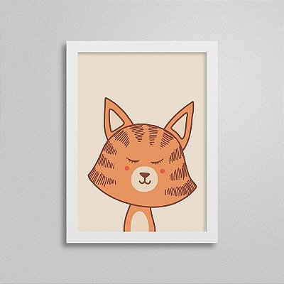 Quadro Bichinho - Tigre - Quarto de Bebê