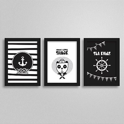 Quadro Navy Quarto de Bebê