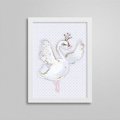 Quadro Balé Delicado - Cisne Branco