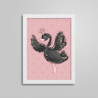 Quadro Balé Quarto de Menina - Cisne Negro