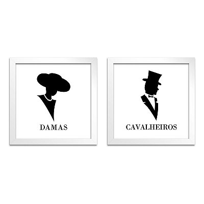 Quadro para Banheiro – Damas e Cavalheiros