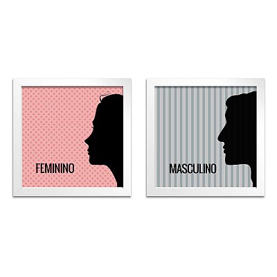 Quadro para Banheiro – Feminino e Masculino