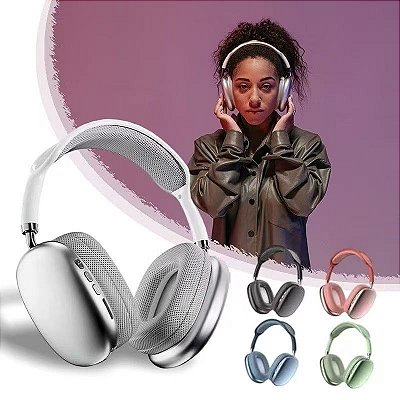 Fones De Ouvido P9 Bluetooth 5.0 Stereo Sem Fio Com Microfone HD headset estéreo