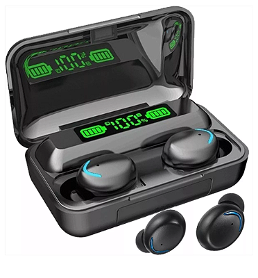 Fone De Ouvido Bluetooth Tws M10 F9 C/ Power Bank Tela Digital