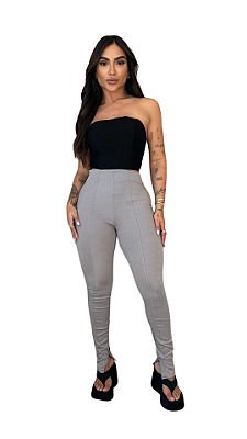 Calça Zara Cintura Alta Modeladora Skinny Slim Feminina Ponto Roma