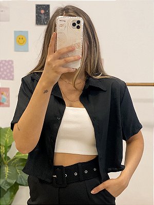 camisa cropped anne