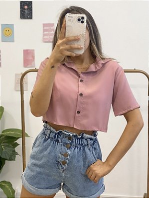 camisa cropped anne rosê