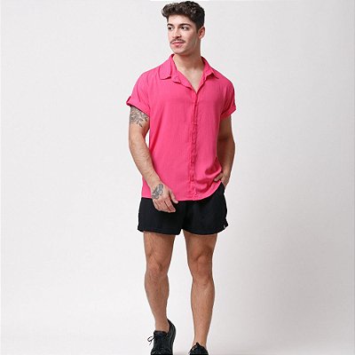 Camisa Viscolinho Santo Luxo Man Pink