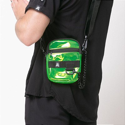 Shoulder Bag Santo Luxo Man Transparente Verde Neon