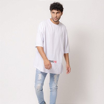 T-Shirt Transpire Oversized Branco