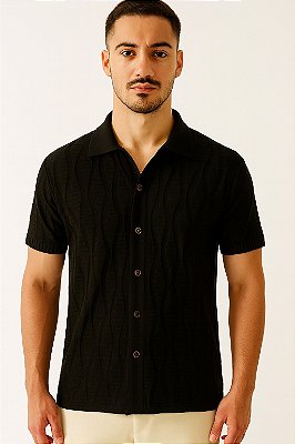 Camisa Casual Slim Preto