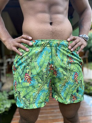 Shorts Santo Luxo Man Tactel com Elastano Jungle