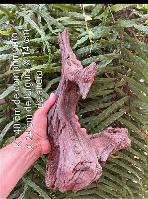 (K) Tronco de madeira 100% natural para aquários/terrários/fixação de plantas/vasos de bonsai