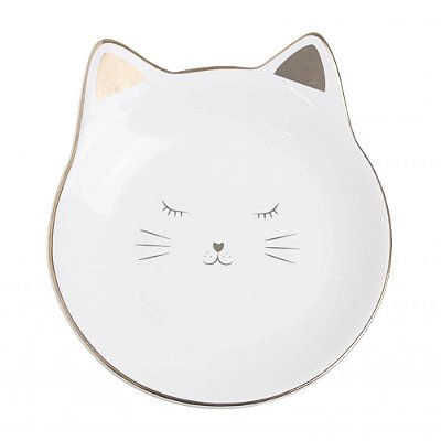 Porta Joia Ceramica 12cm Gatinho - Interponte