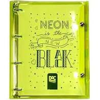 Caderno Fichario Argolado Neon Color Bubble - Dac