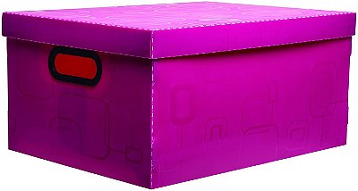 Caixa Organizadora N/4 Grande Rosa Pink - Dello