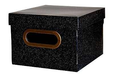 Caixa Organizadora 20x20cm Pp Secrets Preta -dello