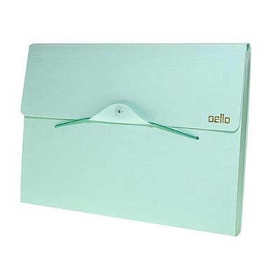 Pasta Sanf A4 Linho Serena 12dv Pastel Verde-dello