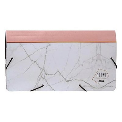 Pasta Aba Elastico A4 Stone Rosa - Dello