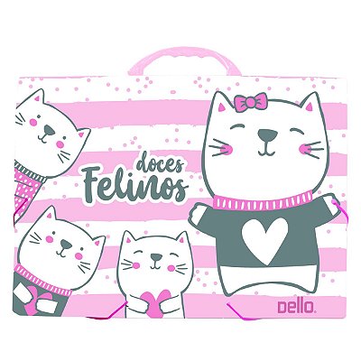 Maleta Oficio Doces Felinos - Dello