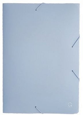 Pasta Pp Aba Elas A4 2cm Dorso Azul P - Plascony