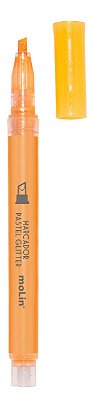 Marcador Fluor Glitter Laranja - Molin