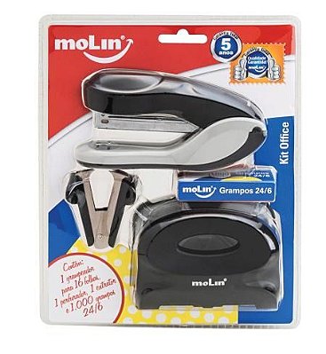 Kit Office 4 Itens Preto - Molin