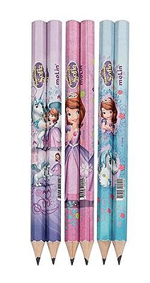 Lapis Preto Hb Jumbo Princesa Sofia - Molin