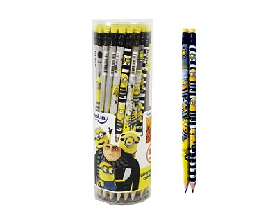 Lapis Preto Hb C/borracha Minions - Molin