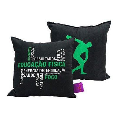 Almofada 25x25cm Fibra Veludo Educacao Fisica-zona