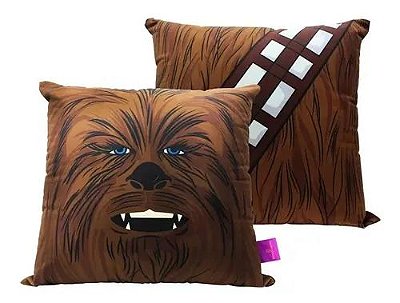 Almofada 40x40cm Fibra Veludo Chewba Star War-zona