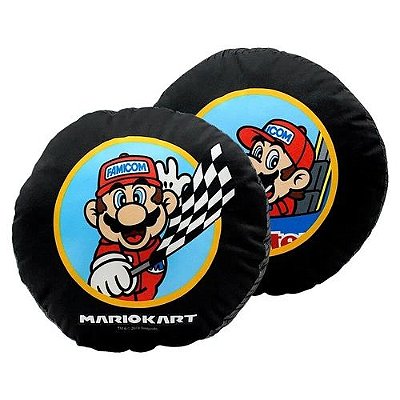 Almofada Formato Fibra Pneu Mario Kart - Zona