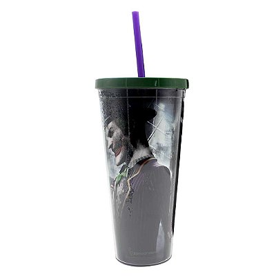 Copo 650ml C/canudo Coringa Arkham - Zona