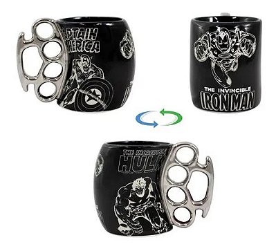 Caneca 350ml Soco Ingl�s Marvel Comics - Zona