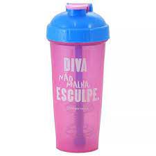 Copo 600ml Shaker Fitness Diva - Zona