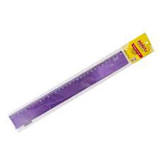 Regua Esc 30cm New Line Metal Roxa - Waleu