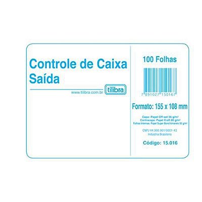 Livro 100f Caixa Saida Amarelo - Tilibra