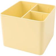 Porta Objetos 3 Div Pastel Amarelo - Dello