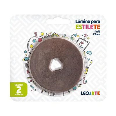 Lamina Estilete 45mm C/2 Rotativo - Leoarte