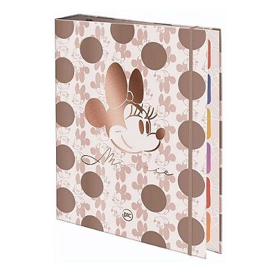 Caderno Fichario Argolado 1/4 48f Minnie - Dac