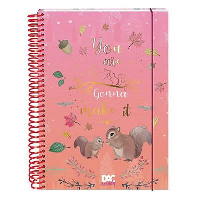 Caderno Esp Cd Coleg 10m 160f Trendy Esquilo - Dac
