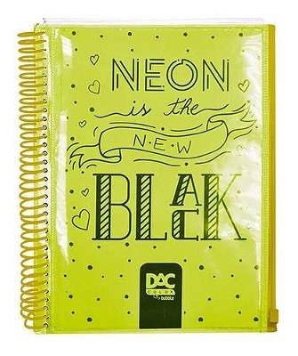 Caderno Esp Univ 10m 160f Bubble Amarelo - Dac