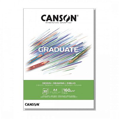 Bloco A4 160g 30f Graduate Desenho - Canson