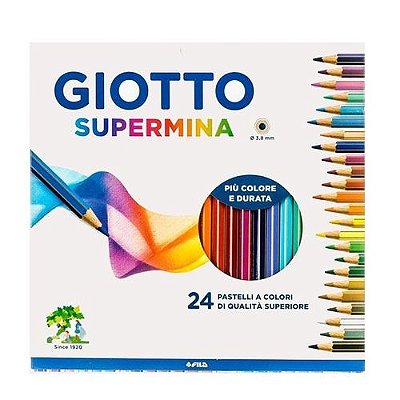 Lapis Cor 24 Cores Giotto Supermina - Canson