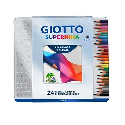 Lapis Cor 24 Cores Giotto Supermina Lata - Canson