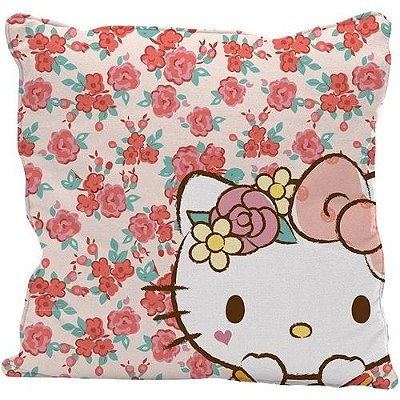 Capa Almofada 45x45 Hello Kitty Rosa - Urban