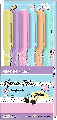 Marca Texto Up Pastel Uatt C/6 Sortida - Newpen